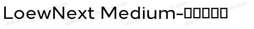 LoewNext Medium字体转换